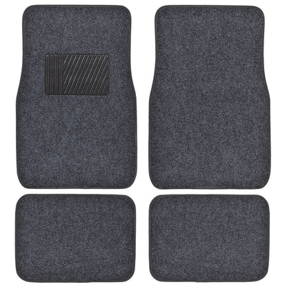 MotorTrend 4-Piece Premium Inter-Lock Backing Carpet Front Floor Mats and Rear Floor Mats