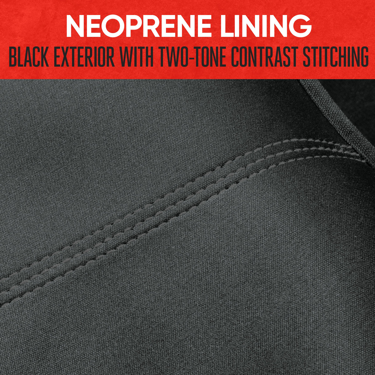 Motor Trend SpillGuard Waterproof Rear Bench Car Seat Cover, All Charcoal Stitching – Split Bench Rear Seat Protector with Neoprene Padding, Back