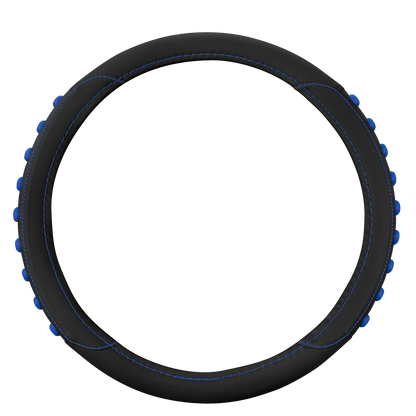 MotorTrend FlexGrip Steering Wheel Cover with Raised Bump Grips (Fits 14.5" - 15.5")