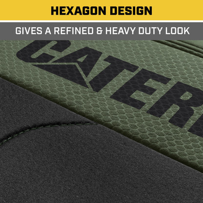 CAT 2-Pack FlexFit Front Seat Covers with Hexagonal Design