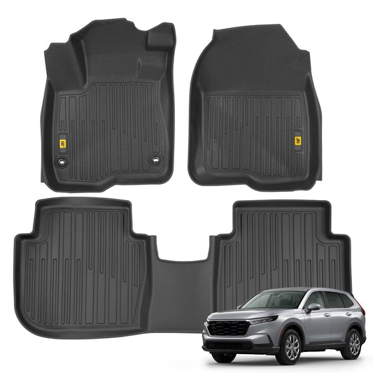 CAT® JustFit™ 3D Custom Fit Floor Mats for Honda CRV 2023, 2026 - Heavy Duty Floor Liner Protection Laser Measured, Honda CRV Accessories, Car Liner