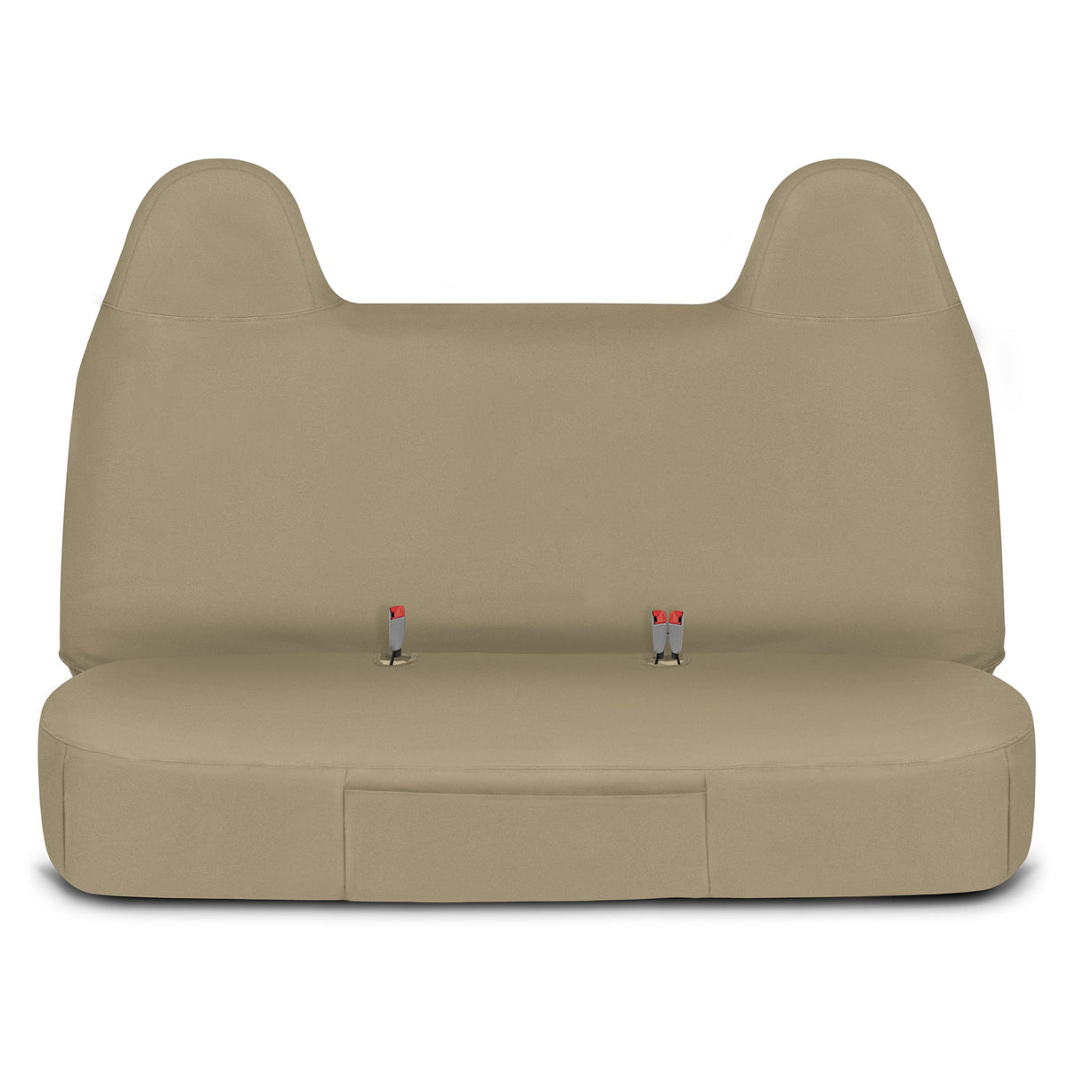 Cat® Custom Fit Front Bench Seat Cover for Ford F250 / F350 / F450 / F550 (1999-2007) - Durable Oxford Beige Truck Seat Cover with Utility