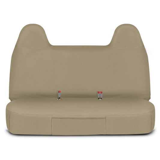 Cat® Custom Fit Front Bench Seat Cover for Ford F250 / F350 / F450 / F550 (1999-2007) - Durable Oxford Beige Truck Seat Cover with Utility