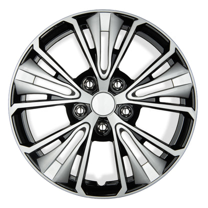 BDK 16 Inch Hubcaps Set of 4 - OEM Replacement Snap-On Wheel Rim Covers - Universal Fit Car Wheel Cover for Cars, Trucks, SUV, Vans Durable ABS