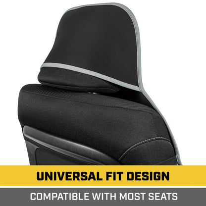 Cat® Waterproof Car Seat Covers for Front Seats, 2 Pack with Black Trim - Durable Neoprene Seat Covers for Cars, Fits 95% of Cars Trucks SUV