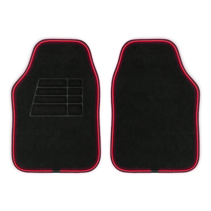 MotorTrend 2-Piece RGB LED Front Floor Mats, 16 Colors 4 Light Modes