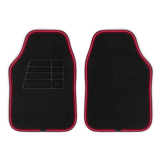 MotorTrend 2-Piece RGB LED Front Floor Mats, 16 Colors 4 Light Modes