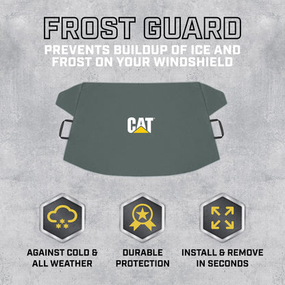 Cat® Windshield Snow Cover, Toughest Car Frost Protector for Ice & Sleet, Weatherproof for Winter, Includes Anti-Theft Straps, Freeze Protector