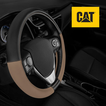 CAT ErgoDrive Faux Leather Steering Wheel Cover (Fits 14.5" - 15.5")