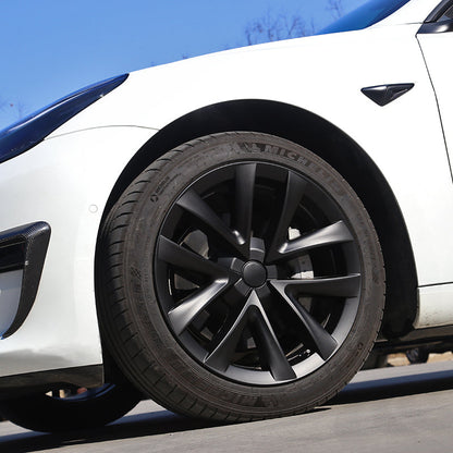 EVBASE Model 3 Highland Arachnid Wheel Cover 18 inch Sport Model S Plaid Version Wheel Cap 4PCS Matte