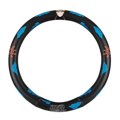 Naruto Shippuden Car Steering Wheel Cover, 15 Inch Anime Steering Wheel Cover, Cushioned Soft Comfortable Cover Anime Car Accessories for Men