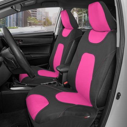 MotorTrend 2-Pack AquaShield Water-Proof Two-Tone Neoprene Front Seat Covers