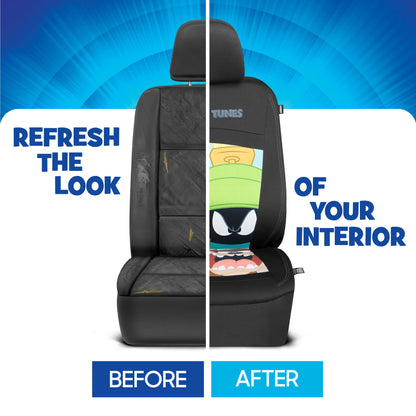 Looney Tunes Car Seat Covers – 2-Piece Front Seat Covers Featuring Bugs Bunny, Marvin the Martian, Taz & Daffy Duck – Universal Fit for Cars