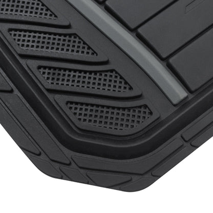 Warner Bros DC Comics 2-Piece Armored Batman Logo Front Floor Mats - Heavy Duty, All Weather, Trim to Fit