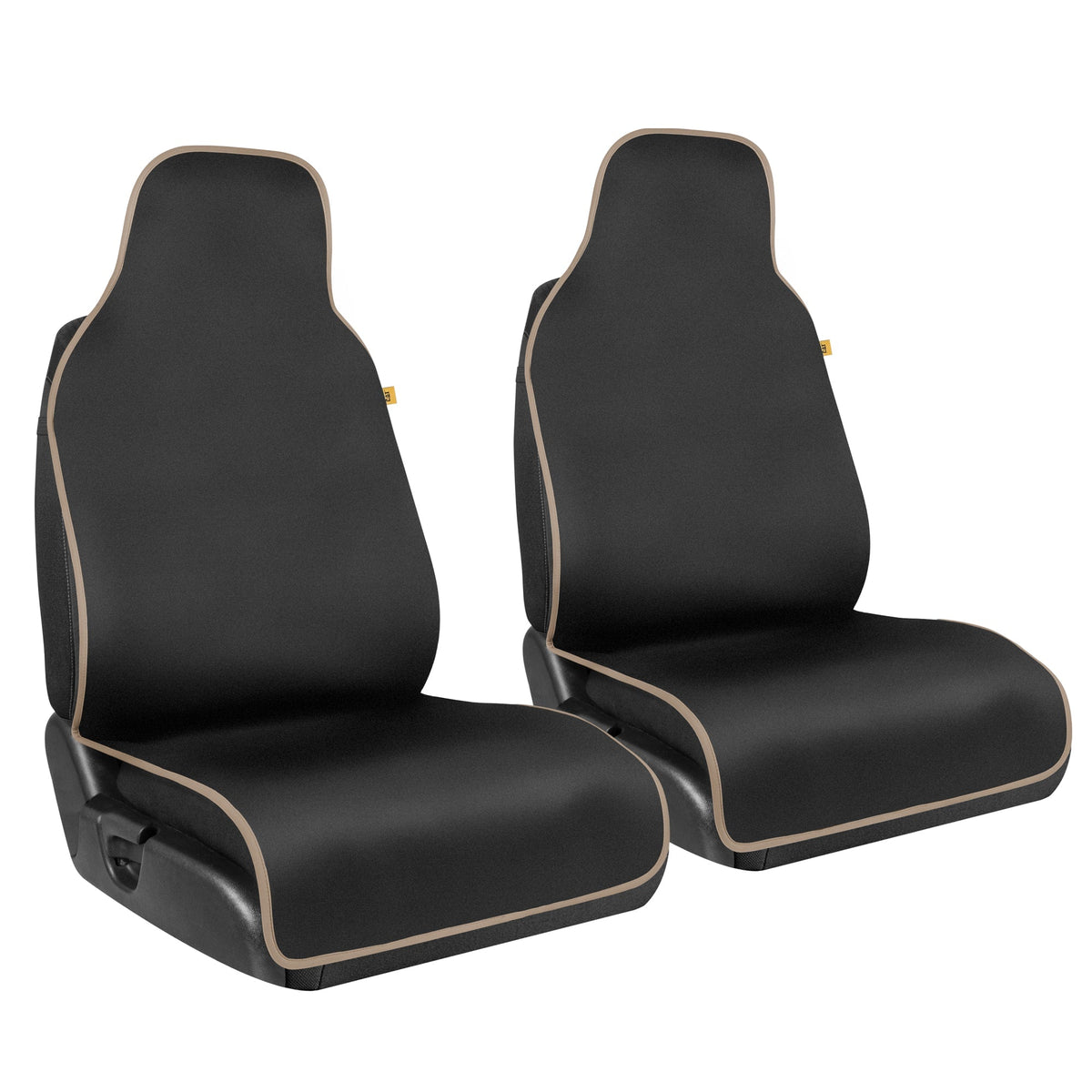 Cat® Waterproof Car Seat Covers for Front Seats, 2 Pack with Black Trim - Durable Neoprene Seat Covers for Cars, Fits 95% of Cars Trucks SUV