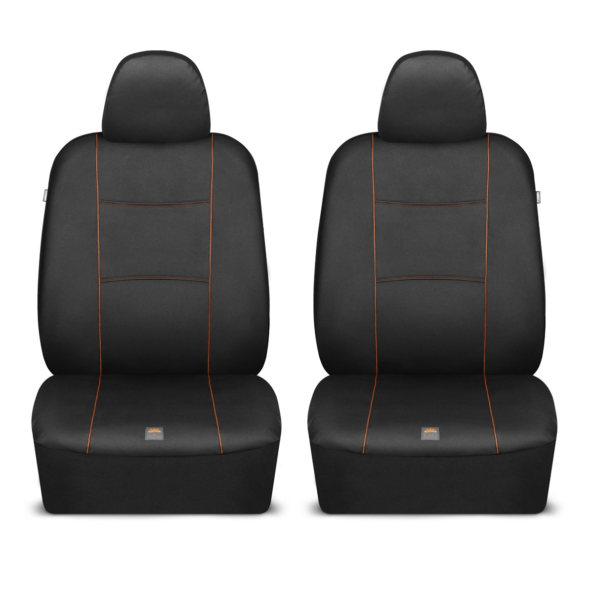 C&C Napa Leatherette 2 Front Seat Covers - Faux Leather Car Seat Protectors for Cars & Trucks - UV-Resistant, Easy to Clean, Universal Fit