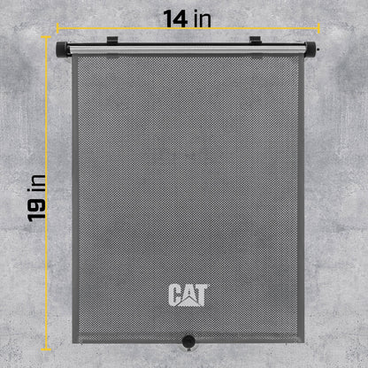 Caterpillar UVProtect Sun Shade for Car Side Window, UV Shield for Infant Baby All Passengers, Universal & Retractable Pull-Down Roller Sunshade