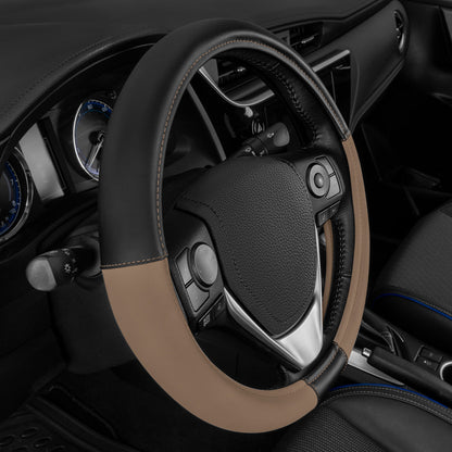 CAT ErgoDrive Faux Leather Steering Wheel Cover (Fits 14.5" - 15.5")