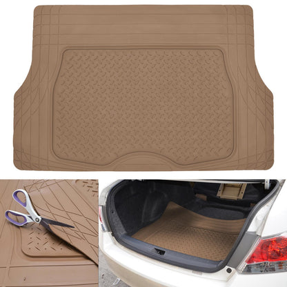 MotorTrend Utility Trunk/Cargo Liner Mat - Heavy Duty, All Weather, Trim to Fit