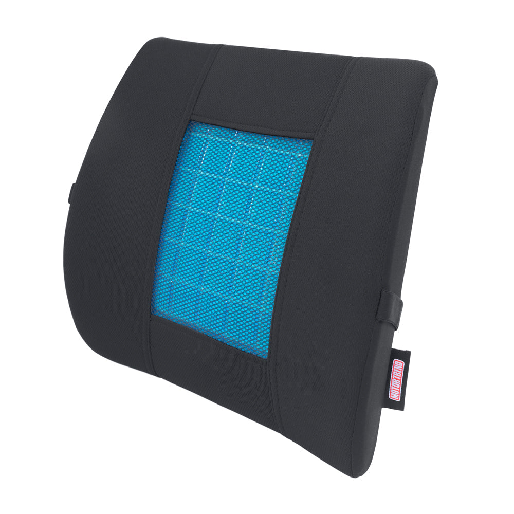Motor Trend Cooling Car Lumbar Support Cushion - Made with Memory Foam for Maximum Coccyx Comfort & Back Tailbone Pain Relief, Ideal for Car and