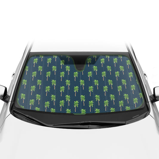 BDK Cali Palm Front Windshield Sunshade (57" x 27")