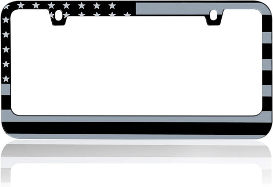 Product image: BDK Heavy Duty Rust-Proof Stainless-Steel Metal Plated License Plate Frame Universal Size for Car Truck | JiangCarGear