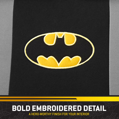 Warner Bros DC Comics 9-Piece Batman Dark Knight Logo Front Seat Covers and Rear Seat Covers