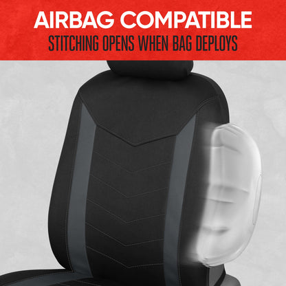 MotorTrend 2-Pack SpillGuard Water-Proof Neoprene Front Seat Covers
