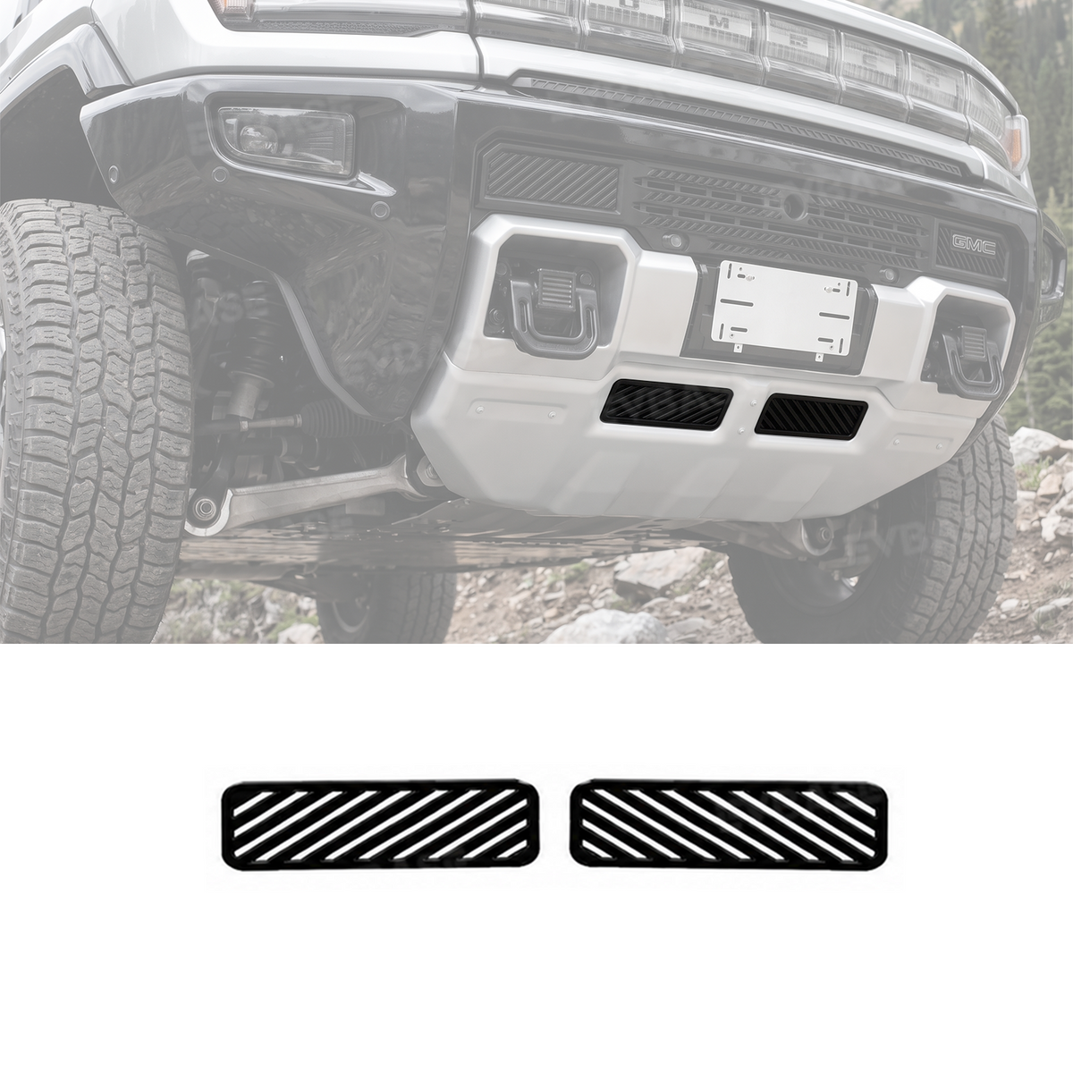 EVBASE Hummer EV Front Bumper Grille Mesh Insert Front Radiator Protection Bug & Debris Screen