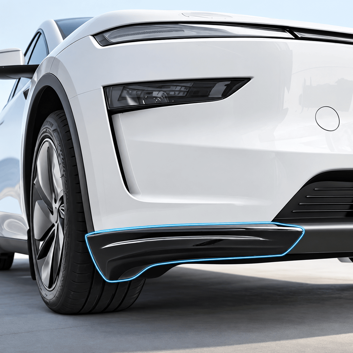 TESERY Front Bumper Corner Guards for Tesla Model Y Juniper / Model YL (2-Piece) | ABS