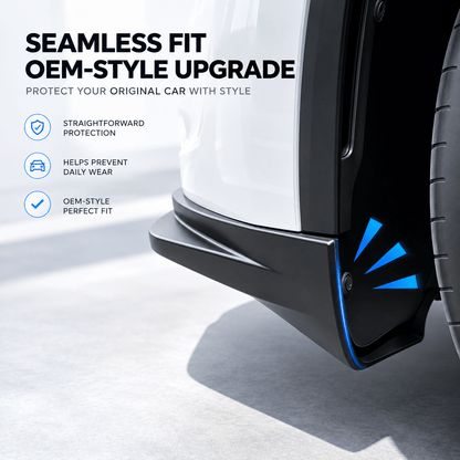 TESERY Front Bumper Corner Guards for Tesla Model Y Juniper / Model YL (2-Piece) | ABS