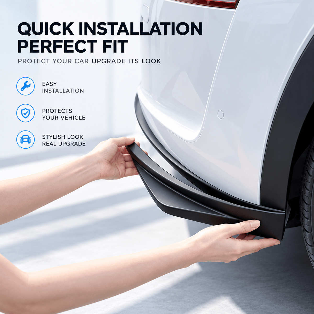 TESERY Front Bumper Corner Guards for Tesla Model Y Juniper / Model YL (2-Piece) | ABS