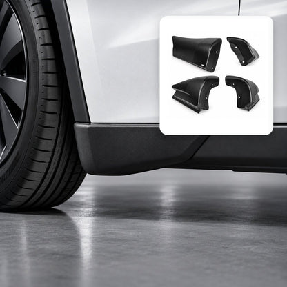 TESERY Front & Rear Mud Flap Corner Guards for Model Y Juniper / Model YL