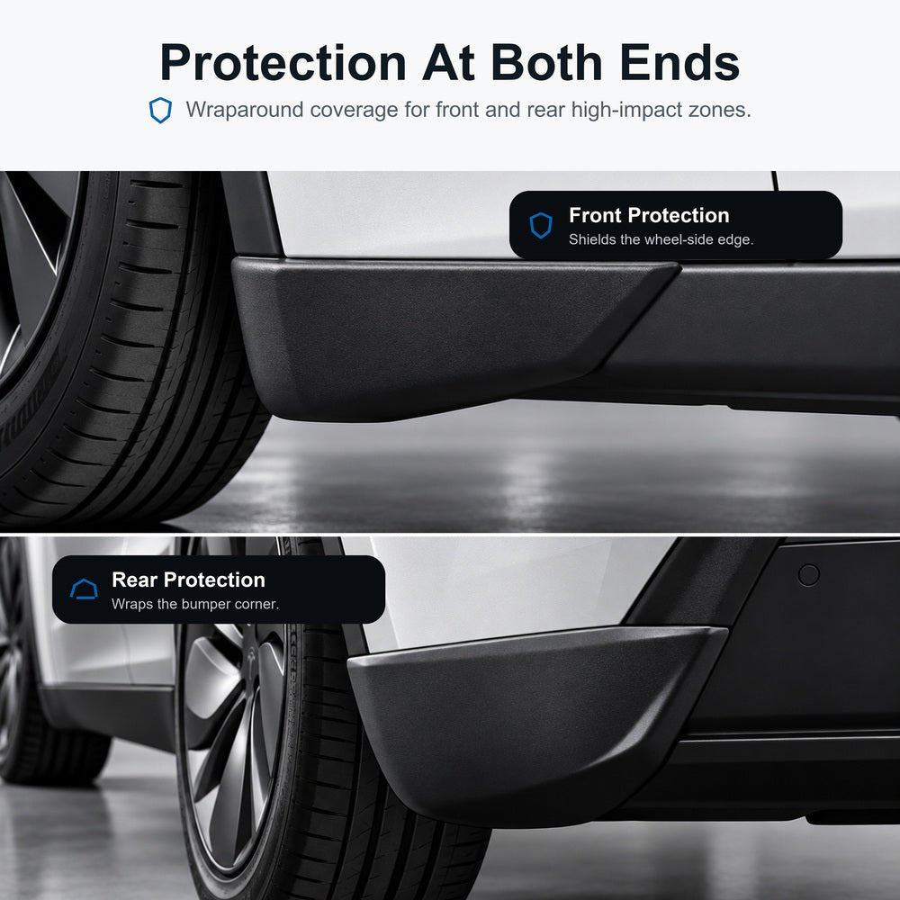 TESERY Front & Rear Mud Flap Corner Guards for Model Y Juniper / Model YL