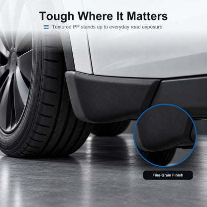 TESERY Front & Rear Mud Flap Corner Guards for Model Y Juniper / Model YL
