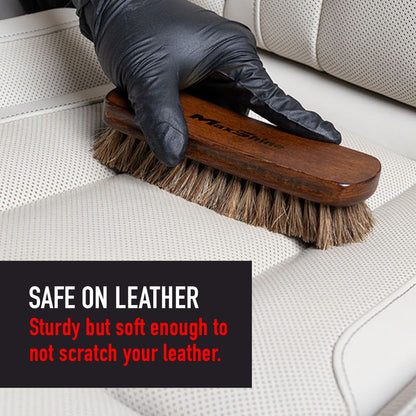 MaxShine Horse Hair Brush for Cleaning Upholstery