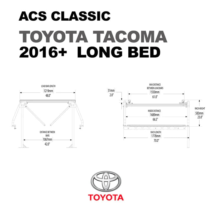 Leitner Classic Active Cargo System For Tacoma (2005-2025)
