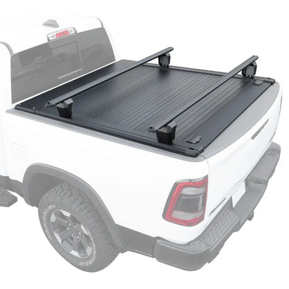 SYNETICUSA [2-in-1 Bundle] Ford Ranger Retractable Tonneau Cover w/ Rack System