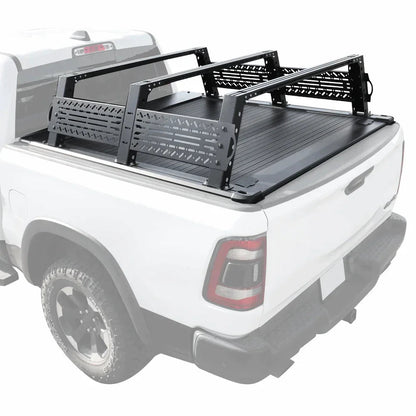 SYNETICUSA [2-in-1 Bundle] Ford Maverick Retractable Tonneau Cover w/ Rack System