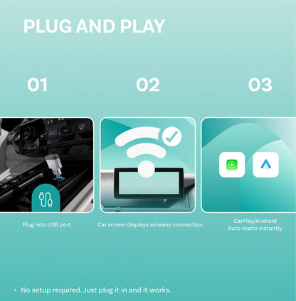 Ottocast Mini NOVA Wireless CarPlay/Android Auto Adapter