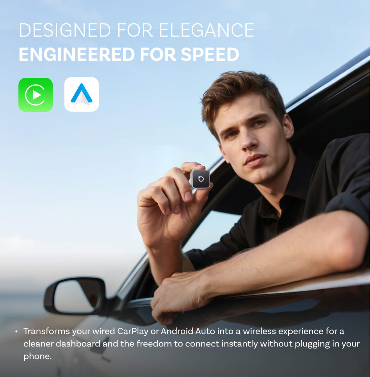 Ottocast Mini Cube 3.0 Wireless CarPlay/Android Auto Adapter
