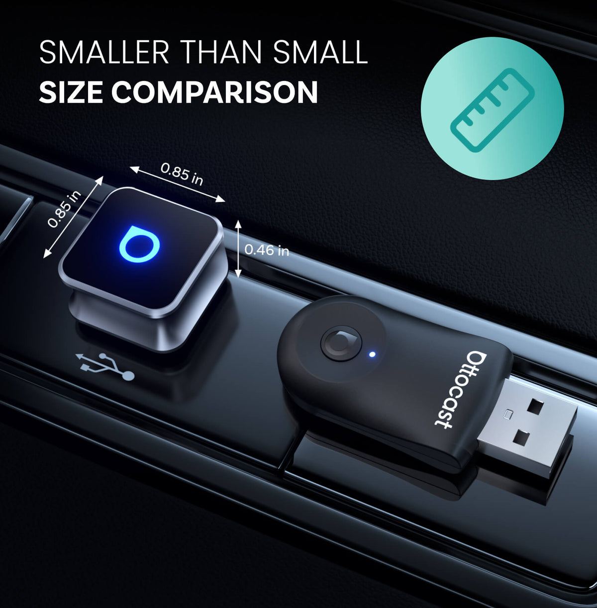 Ottocast Mini Cube 3.0 Wireless CarPlay/Android Auto Adapter