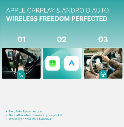 Ottocast Play2Video Ultra Wireless CarPlay/Android Auto All-in-1 Adapter