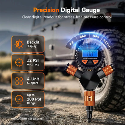 WOLFBOX 4-Tire Inflation & Deflation System – Off-Road Multi-Tire Inflator