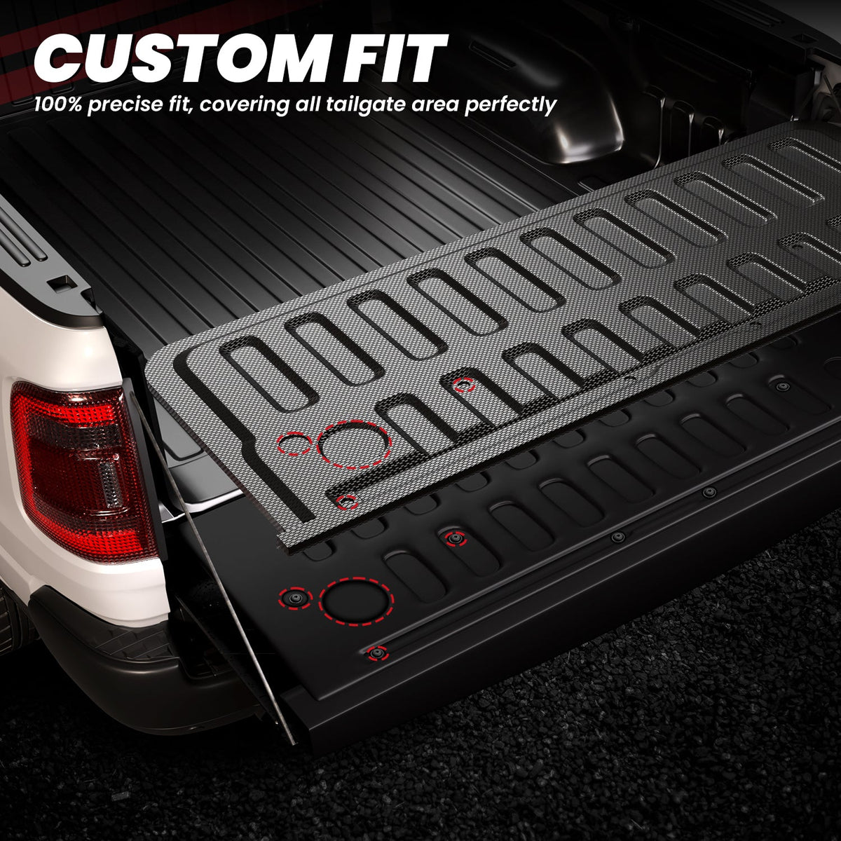 LASFIT Fit for 2019-2027 Ram 1500 Truck Bed Mat & Tailgate Mat, Fit without RAM RamBox, Not Fit Drop-in liners