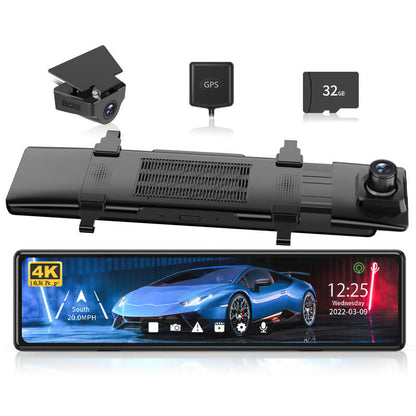 Redtiger T27 4K+2.5K Touchscreen Smart Parking Assist Dash Cam