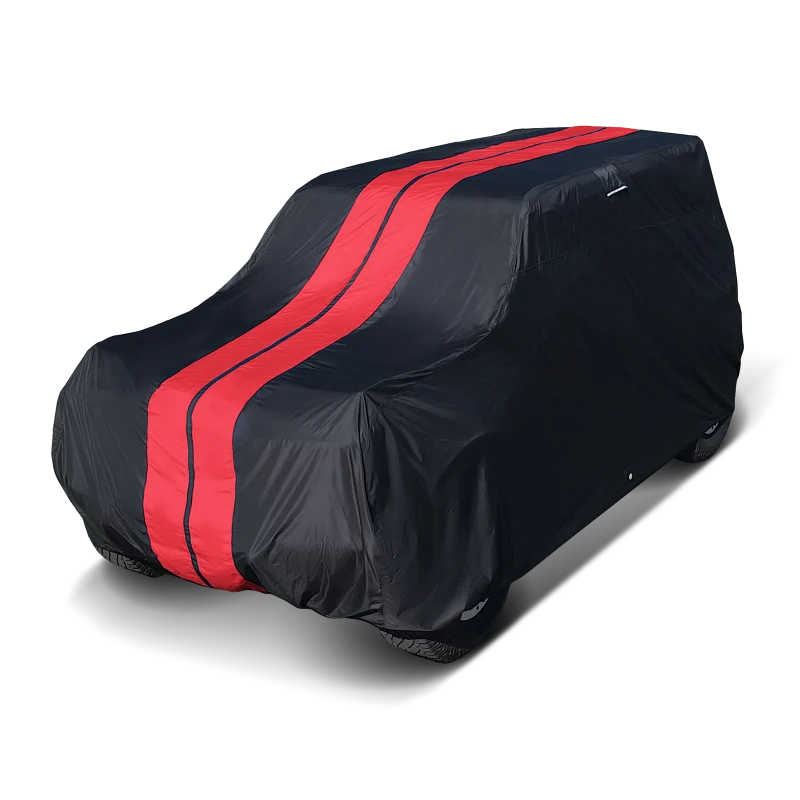 iCarCover Suzuki Sidekick Black Red Pro Series SUV Cover