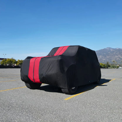 iCarCover Suzuki Sidekick Black Red Pro Series SUV Cover