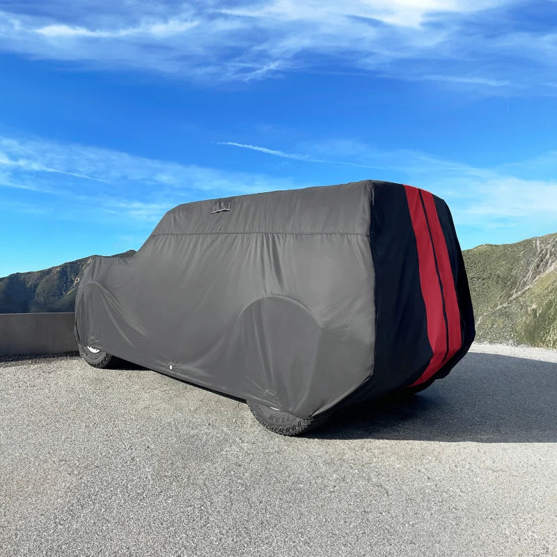 iCarCover Suzuki Sidekick Black Red Pro Series SUV Cover