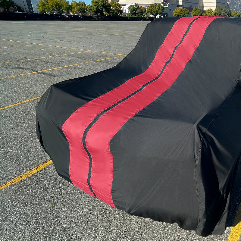 iCarCover Suzuki Sidekick Black Red Pro Series SUV Cover